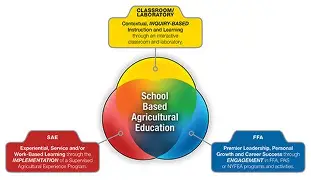 The three-circle model of agricultural education: classroom/laboratory, SAE, and FFA