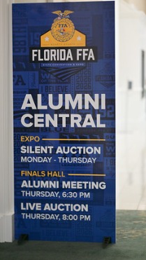 Florida FFA Alumni Central signage
