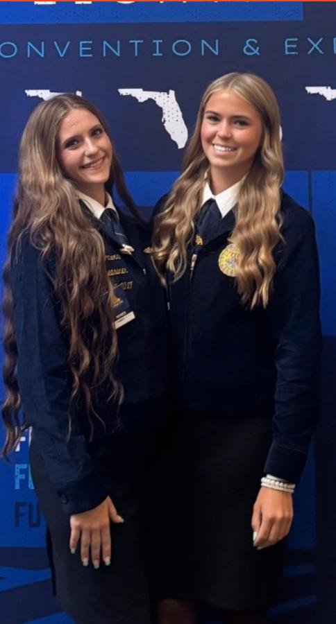 Students in FFA official dress at a leadership conference